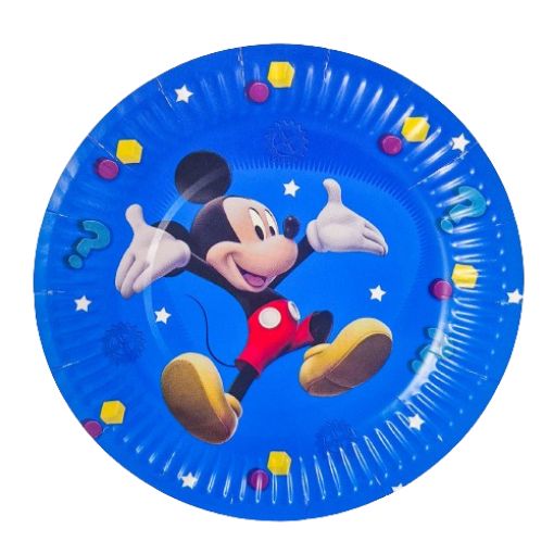 Imagen de PLATO CARTON 6"  MICKEY 1/10