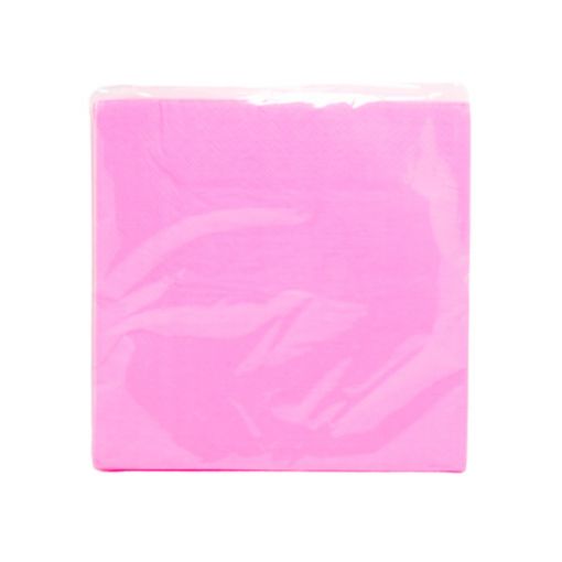 Imagen de SERVILLETA COLOR LISO ROSA 1/20 