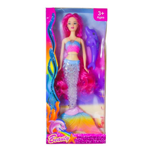 Imagen de MUÑECA SIRENA BEAUTY 14PULG R7972