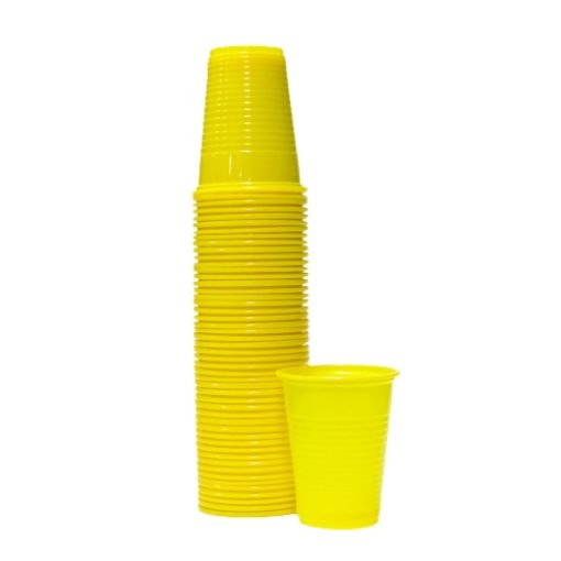 Imagen de VASO 7 COLOR AMARILLO 50/50 