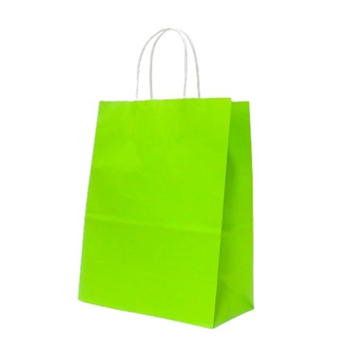 Imagen de BOLSA GRANDE VERDE MANZANA 21X27 12/1 