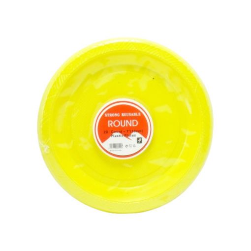 Imagen de PLATO PLASTICO 7" COLOR AMARILLO 1/20