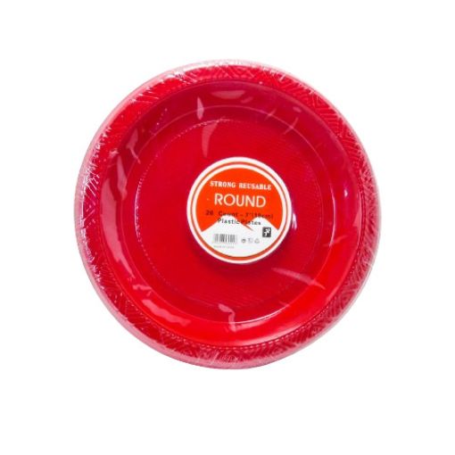 Imagen de PLATO PLASTICO 7" COLOR ROJO 1/20