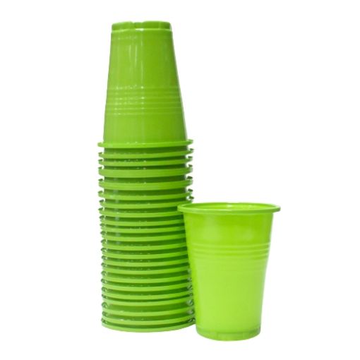 Imagen de VASO PLAST. 10 ONZAS VERDE MANZANA 1/25 