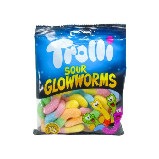 Imagen de TROLLI SOUR GLOWWORM 12/100 GR