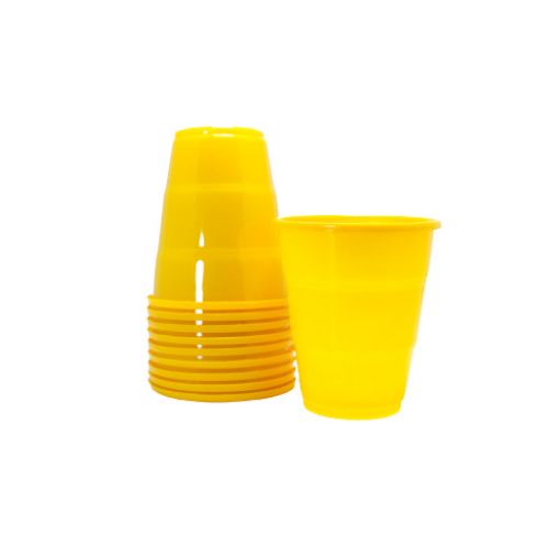 Imagen de VASO PLAST 7 OZ AMARILLO 1/10 