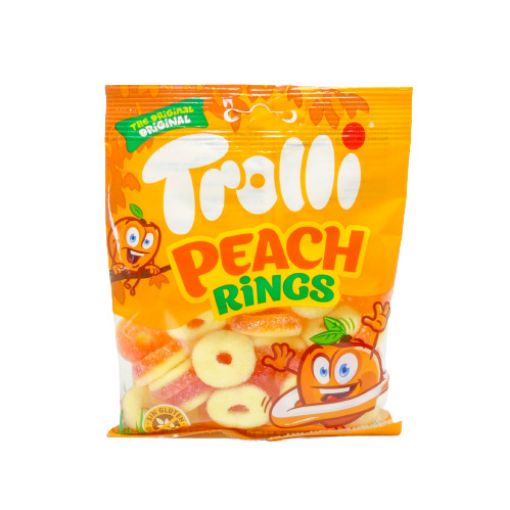 Imagen de TROLLI GOMITA AROS PEACH 12/100 GR