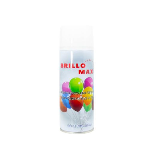 Imagen de SPRAY PARA GLOBOS BRILLO BASE AGUA 450ML  