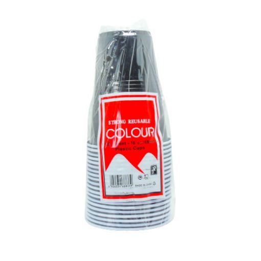 Imagen de VASO PLASTICO NEGRO 16ONZ 1/20