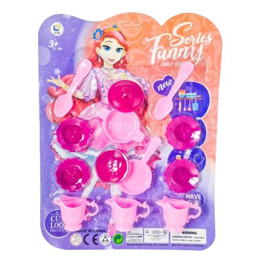 Imagen de JUEGO COCINA ROSA 13PIEZAS R3025