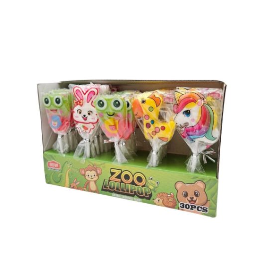 Imagen de PALETA ANIMALITOS ZOO LOLLIPOP 20/30