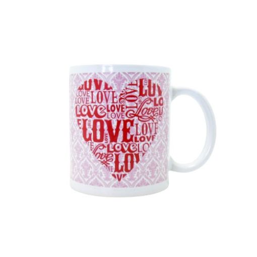 Imagen de TAZA CORAZON LOVE 12ONZAS 48/1 