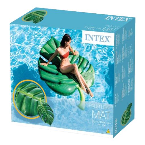 Imagen de FLOTADOR HOJA INTEX 84X56 PULGADAS