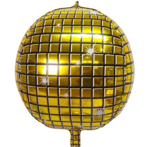 Imagen de GLOBO ORBZ DISCO DORADO 20"