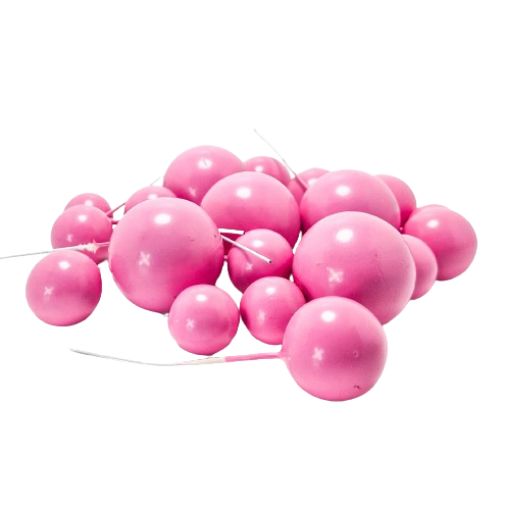 Imagen de BOLAS PARA DECORAR BIZCOCHO ROSA 1/20 