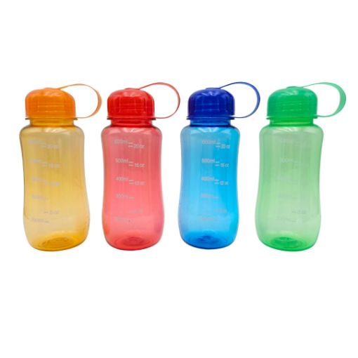 Imagen de BOTELLA PLAST DEPORTIVA COLORES 600CC