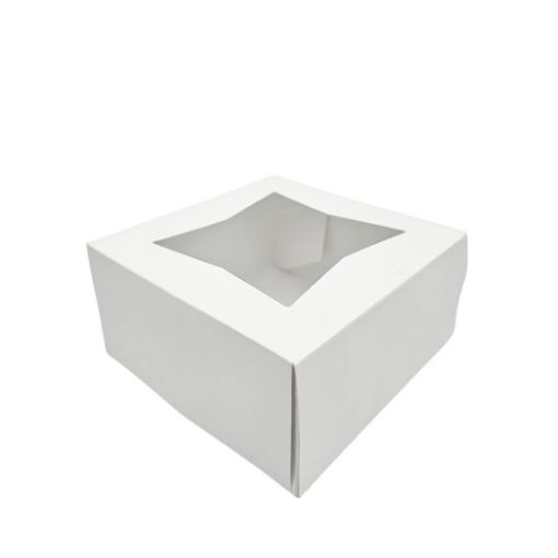 Imagen de CAJA BLANCA C/VENTANA 6X6X3" 