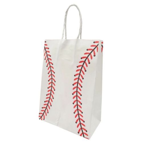 Imagen de BOLSA PAPEL 15X21X8CM PELOTA BEISBOL BASEBALL 12/1 