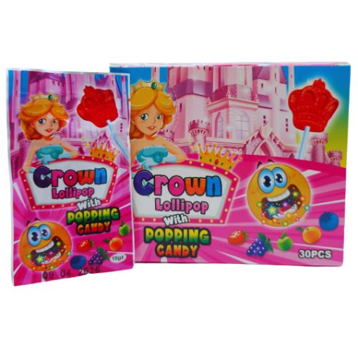 Imagen de PALETA CROWN POPPING CANDY 24/30