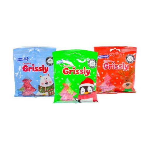 Imagen de GOMITA GRISSLY NAVIDAD 24/80GR