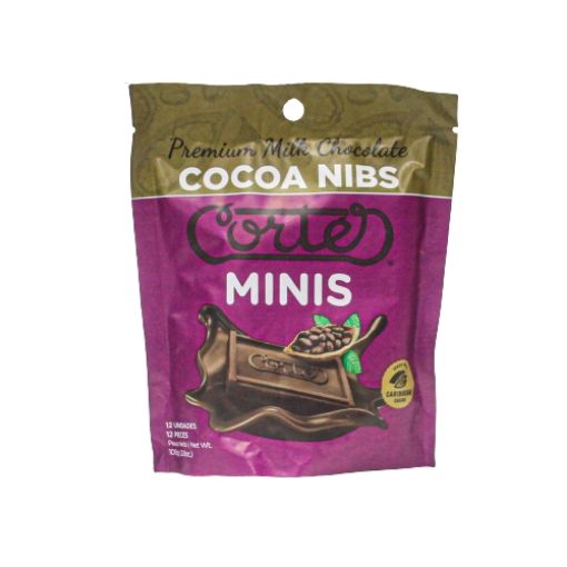 Imagen de CHOC. CORTES MINIS CACAO 12/12 