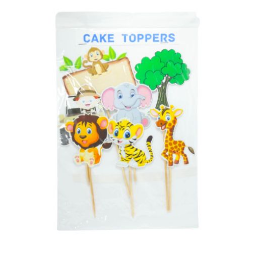 Imagen de CAKE TOPPER MOTIVO SAFARI 1/6 