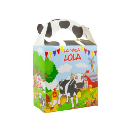 Imagen de CAJITA CUMP. VACA LOLA 11.5X12.5X6.25CM 1/10