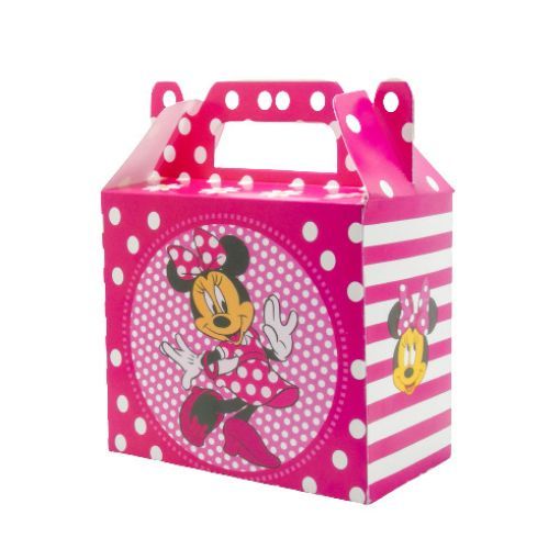 Imagen de CAJITA CARTON 12.5X11X6.5 CM MINNIE ROSA 1/10 