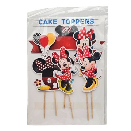 Imagen de CAKE TOPPER MOTIVO MINNIE ROJA 1/6 