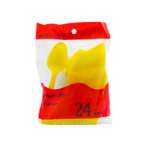 Imagen de CUCHARA COLOR AMARILLO 12/24 