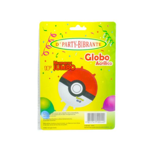 Imagen de GLOBO METALICO 18 POKEBALL 