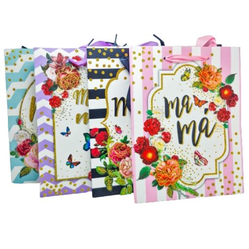 Imagen de BOLSA REGALO MADRES 18X23X8CM 12/1