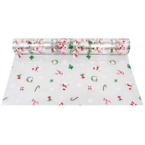 Imagen de ROLLO PAPEL CELOFAN NAVIDAD 3MX70CM