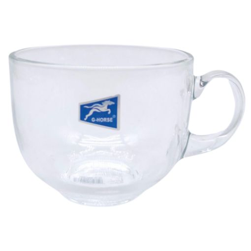 Imagen de TAZA VIDRIO TRANSPARENTE 16 ONZAS