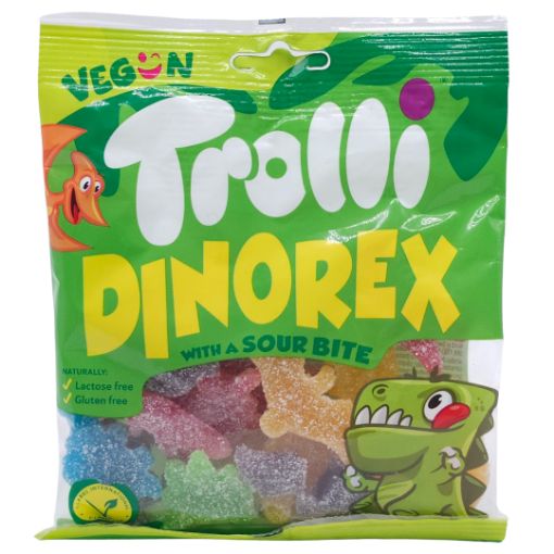 Imagen de TROLLI GOMITA  DINOREX 24/100 GR