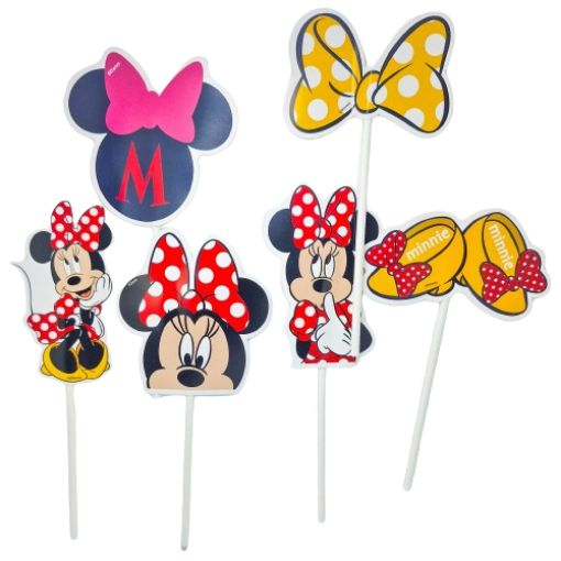 Imagen de TOPPER DECORATIVO MINNIE ROJA 1/6 