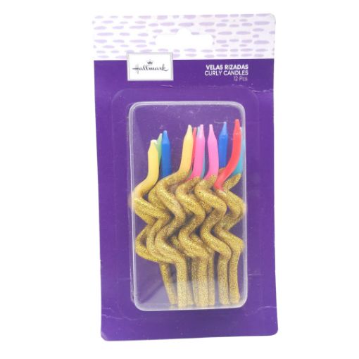 Imagen de SET VELAS ESPIRAL COLOR+DORADO 1/12