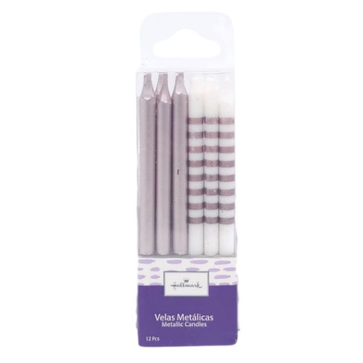 Imagen de VELAS ROSEGOLD CON BLANCO 1/12