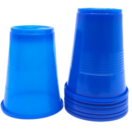 Imagen de VASO PLASTICO 9OZ AZUL ROYAL 1/8
