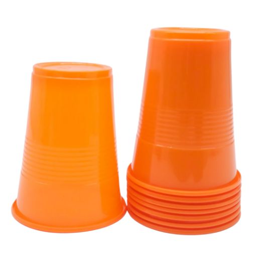 Imagen de VASO PLASTICO 9OZ NARANJA 1/8