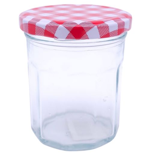 Imagen de FRASCO CRISTAL C/TAPA CUADROS 8.4X6X6.5CM 