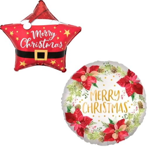 Imagen de GLOBO METALICO 18 FELIZ NAVIDAD 