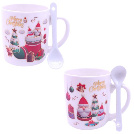 Imagen de TAZA NAVIDAD C/CUCHARA R51597