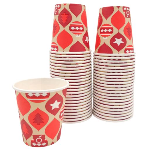 Imagen de VASO 6 PAPEL LEMON NAVIDAD 24/50