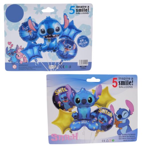 Imagen de SET DE GLOBOS STITCH 1/5