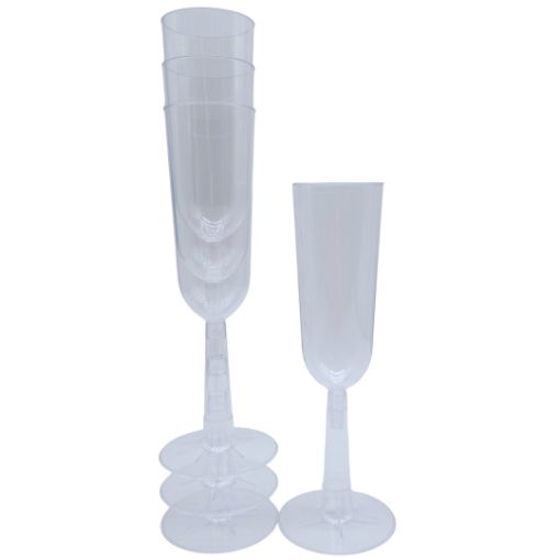 Imagen de COPA CHAMPAGNE FLAUTA DESECHABLE 7ONZ 12/4