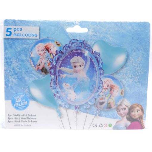 Imagen de SET DE GLOBOS FROZEN 1/5 