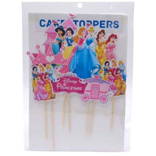 Imagen de CAKE TOPPER MOTIVO PRINCESAS 1/6 