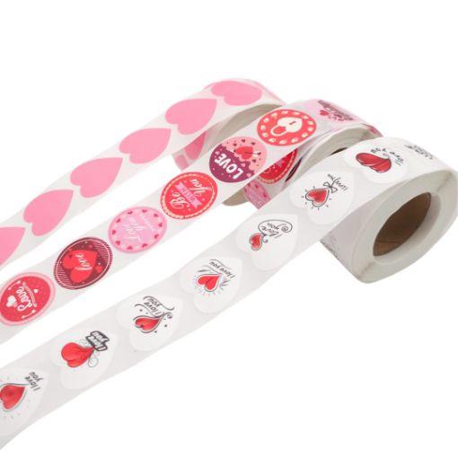 Imagen de STICKER SAN VALENTIN 500 UNIDADES (2.5CM)
