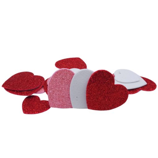 Imagen de STICKER FOAMI CORAZON ESCARCHADO 1/20